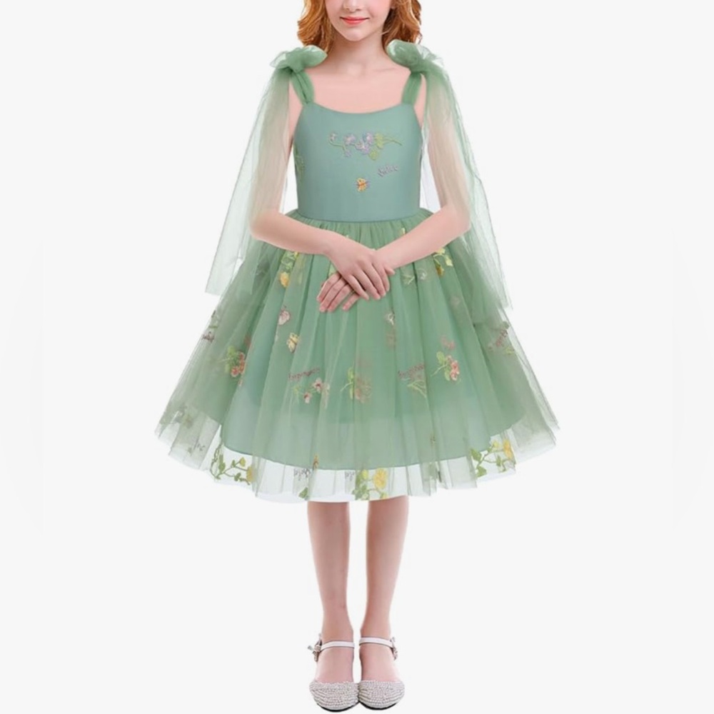 Fairy Dress Flower Girl First Birthday Photoshoot Dress- Size 90 (1-2yrs) - Picture 5 of 7